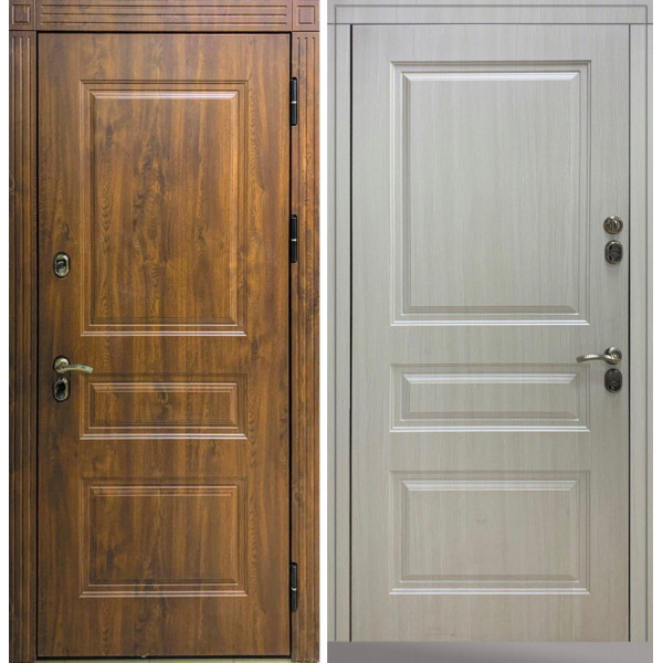 Входная дверь Command Doors Термо Премиум 3к дуб / белая лиственница