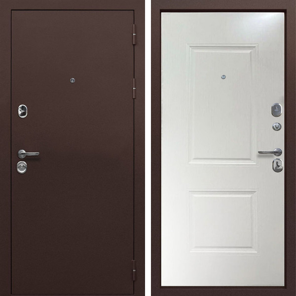 Входная дверь MXDoors Т 9 см белый клен