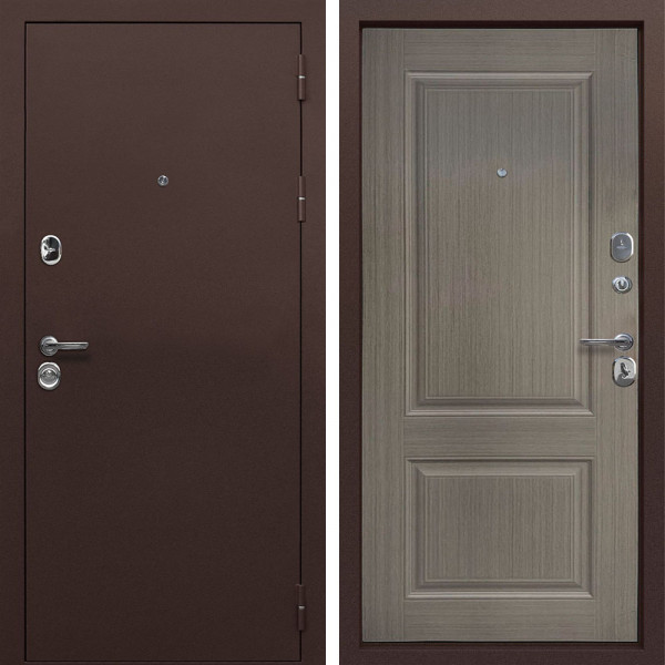 Входная дверь MXDoors Т 9 см серый клен