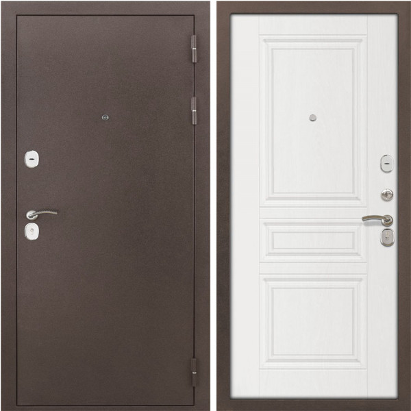 Входная дверь MXDoors Триумф антик медь белый ясень