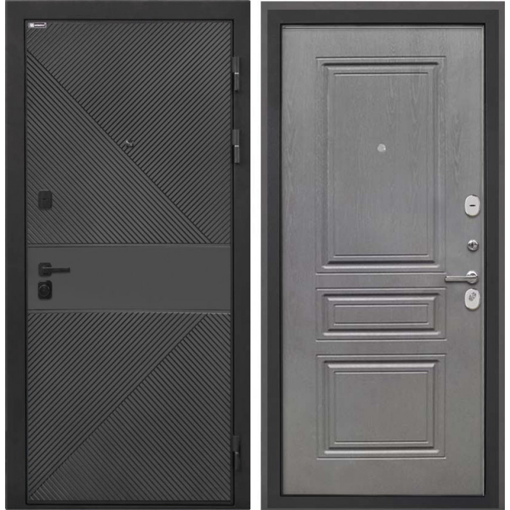 Входная дверь Интекрон Профит Black ФЛ-613 эмаль черная Графит ФЛ-243-М
