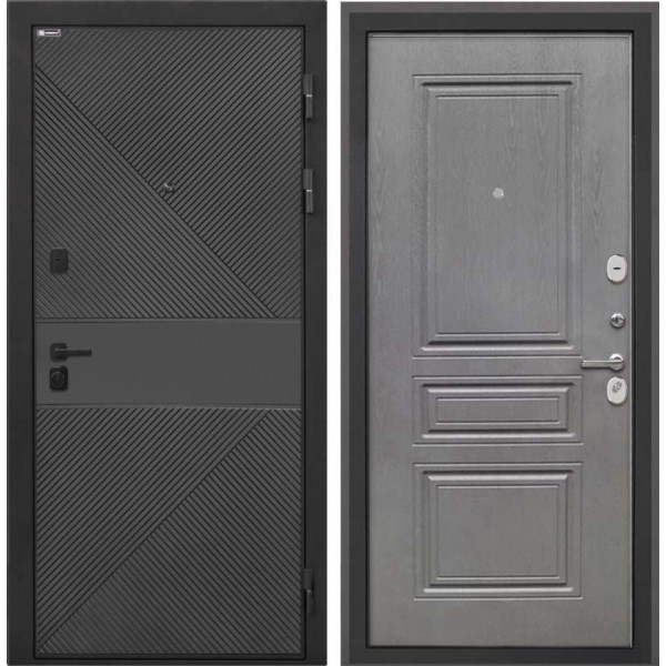 Входная дверь Интекрон Профит Black ФЛ-613 эмаль черная Графит ФЛ-243-М