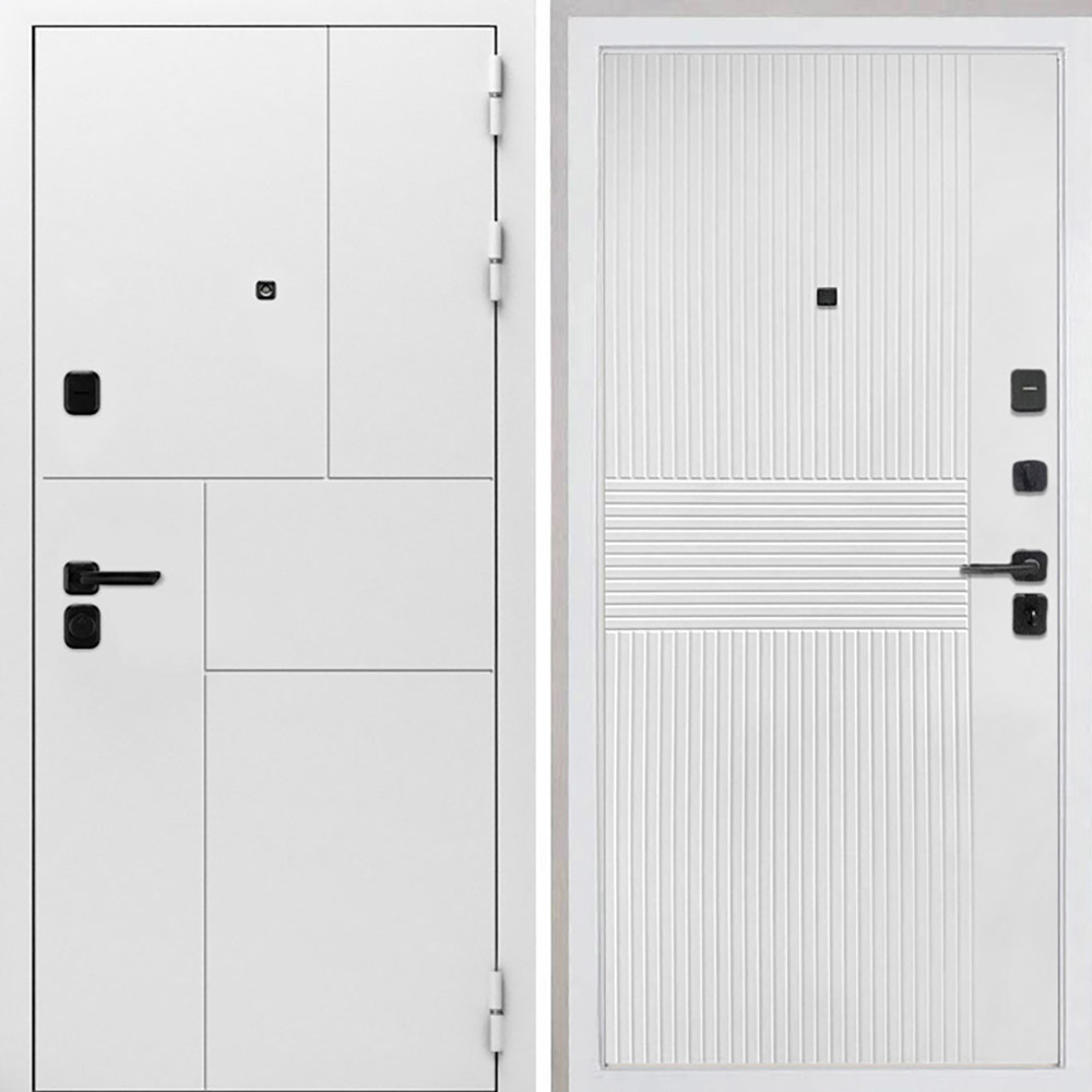 Входная дверь Интекрон Спарта New White ФЛ-326М Мэджик шифон (белый)