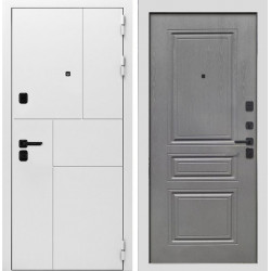 Входная дверь Интекрон Спарта New White Графит ФЛ-243-М
