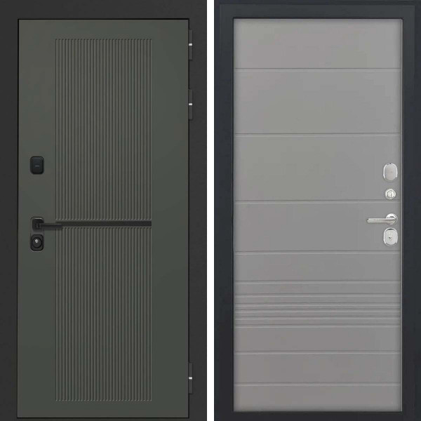 Входная дверь L-Terio-2 ФЛ-700 ясень грей soft-touch пвх
