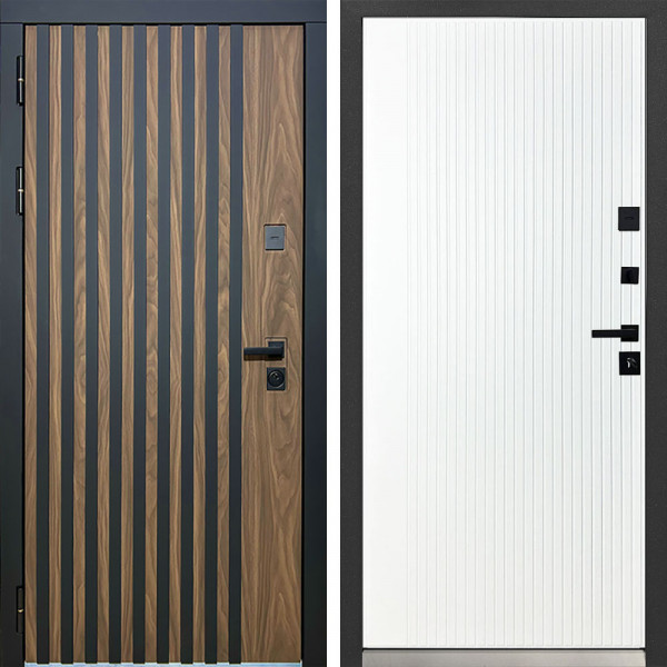 Входная дверь MXDoors MXL-1 Вертикаль Белый