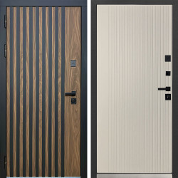 Входная дверь MXDoors MXL-1 Вертикаль Софт шампань