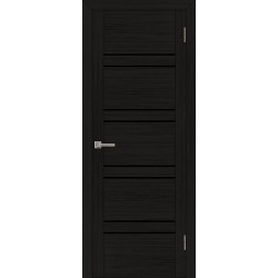 Дверь межкомнатная UniLine 30026 шоко велюр остекленная
