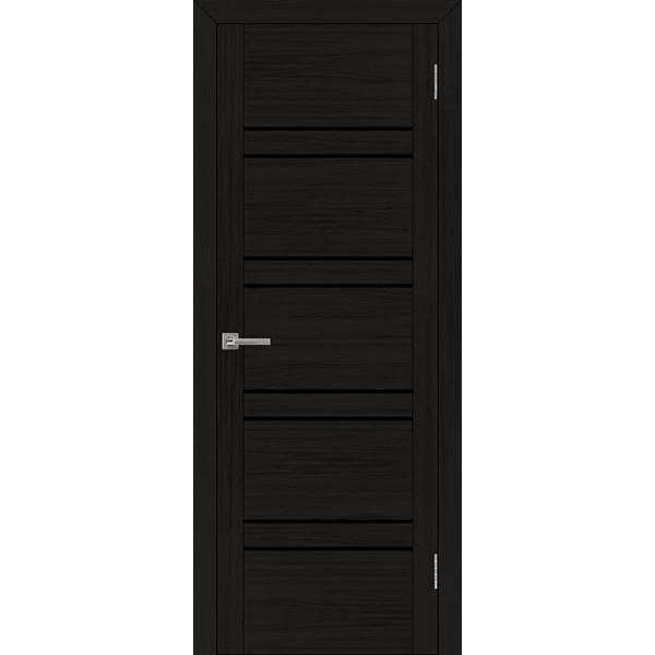 Дверь межкомнатная UniLine 30026 шоко велюр остекленная