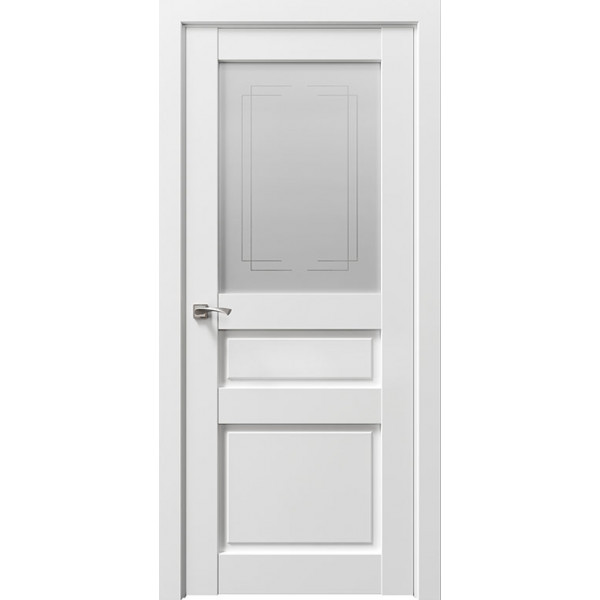 Дверь межкомнатная Сицилия 90002 снежная королева остекленная