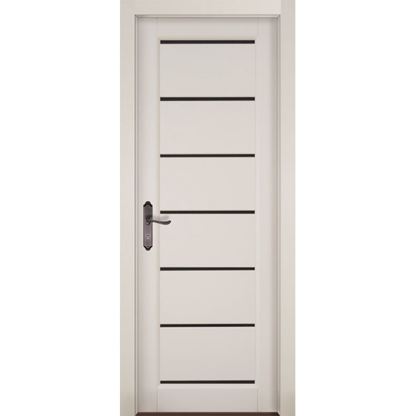 Дверь межкомнатная Премьер+ эмаль белая остекленная
