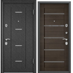 Дверь Torex DELTA-112 Черный шелк DL-1, CT Wood Dark Brown DC-1