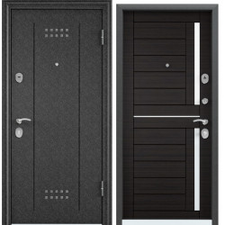Дверь Torex DELTA-M 12 COMBO Черный шелк DL-2, Венге поперечное DPC-2W