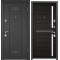 Дверь Torex DELTA-M 12 COMBO Черный шелк DL-2, Венге поперечное DPC-2W