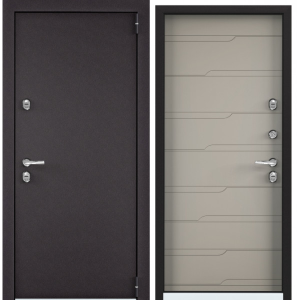 Дверь Torex SNEGIR 55 RAL 8019 —, Кремовый ликер S55-HT-7