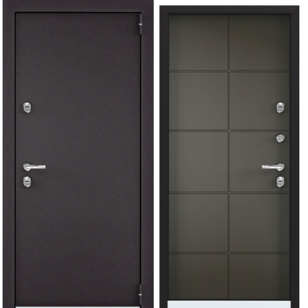 Дверь Torex SNEGIR 55 RAL 8019 —, Молочный шоколад S55-HT-1