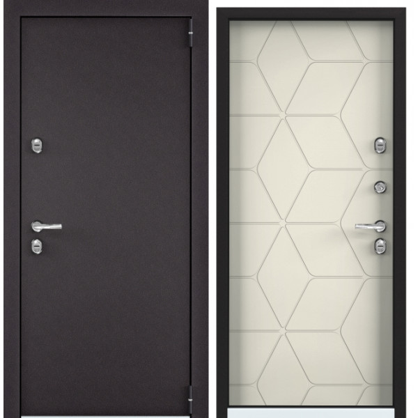Дверь Torex SNEGIR 55 RAL 8019 —, Слоновая кость S55-HT-3