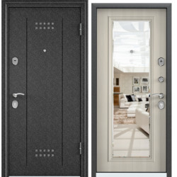 Дверь Torex DELTA-M 12 COMBO Черный шелк DL-2, Белый перламутр СК6М