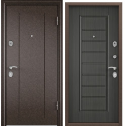 Дверь Torex DELTA-M 10 COMBO Медный антик RGSO, ПВХ Каштан темный СК65-S