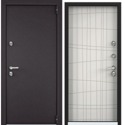 Дверь Torex SNEGIR 55 RAL 8019 —, СТ Милк матовый S55-HT-5