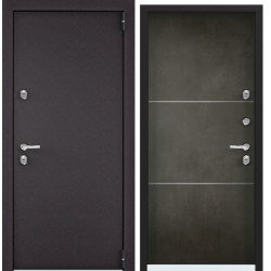 Дверь Torex SNEGIR 55 RAL 8019 —, ПВХ Бетон темный S55-UM-2