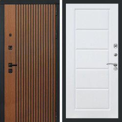 Входная дверь REX 16 Дуб рыжий ФЛ-39 Белый матовый