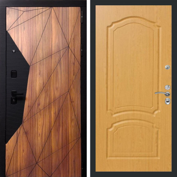 Входная дверь REX 18 Орех каньон ФЛ-140 дуб