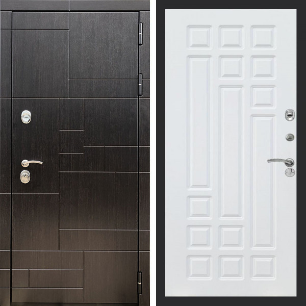 Входная дверь REX 20 Венге ФЛ-32 Белый матовый
