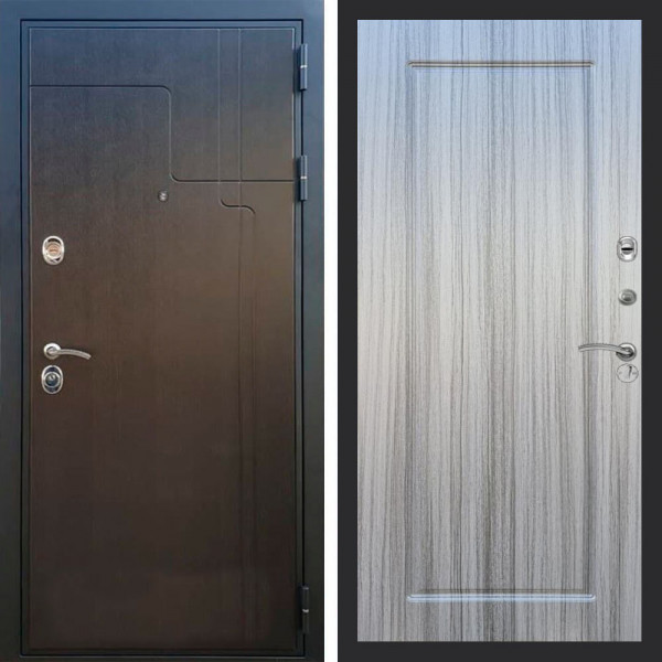 Входная дверь REX Премиум 246 венге ФЛ-119 Сандал серый