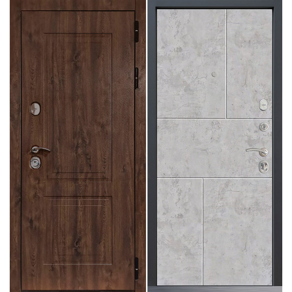 Входная дверь Command Doors Chalet 38 Бетон молочный