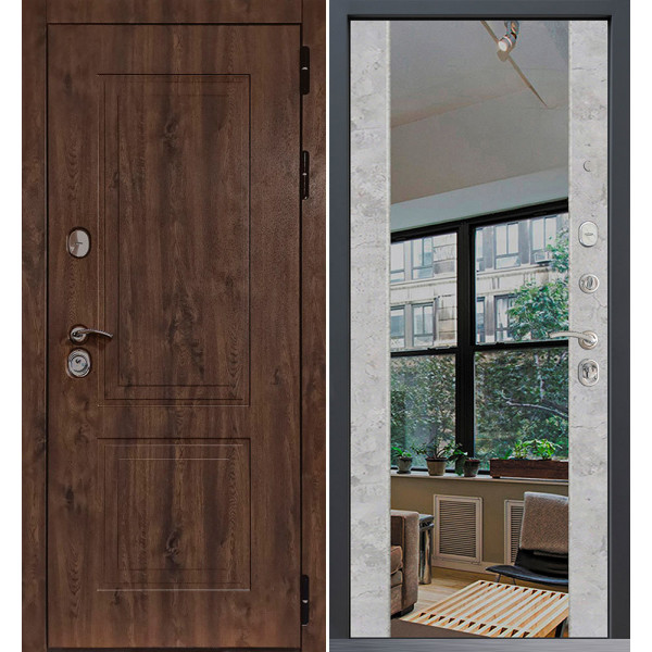 Входная дверь Command Doors Chalet 3z бетон молочный