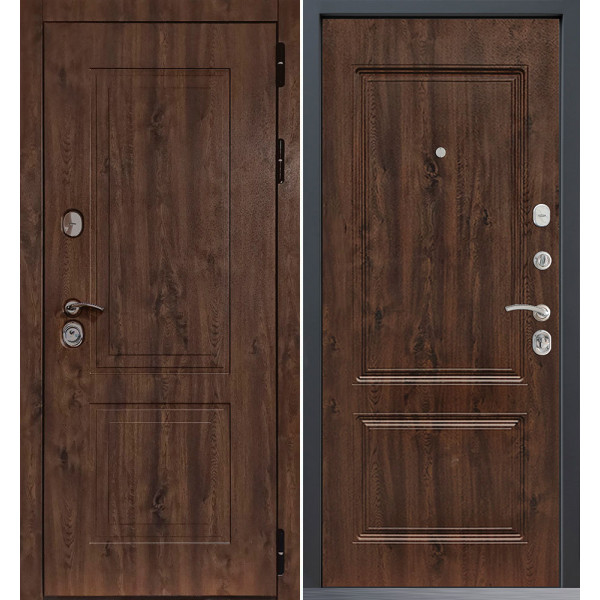 Входная дверь Command Doors Chalet 61 Темный дуб