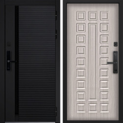 Входная дверь Command doors Cyber Horizon 01 Белая лиственница
