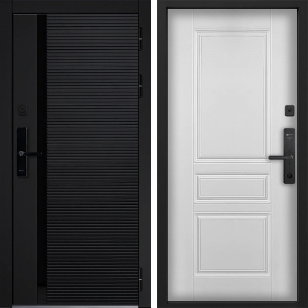Входная дверь Command doors Cyber Horizon 02 Белый Матовый