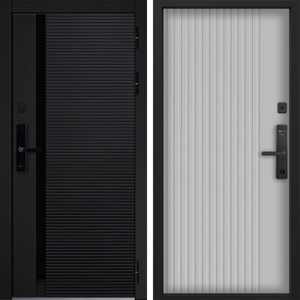 Входная дверь Command doors Cyber Horizon 03 Белый матовый