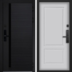 Входная дверь Command doors Cyber Horizon 05 Белый матовый