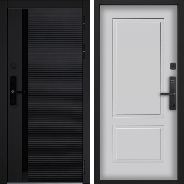 Входная дверь Command doors Cyber Horizon 05 Белый матовый