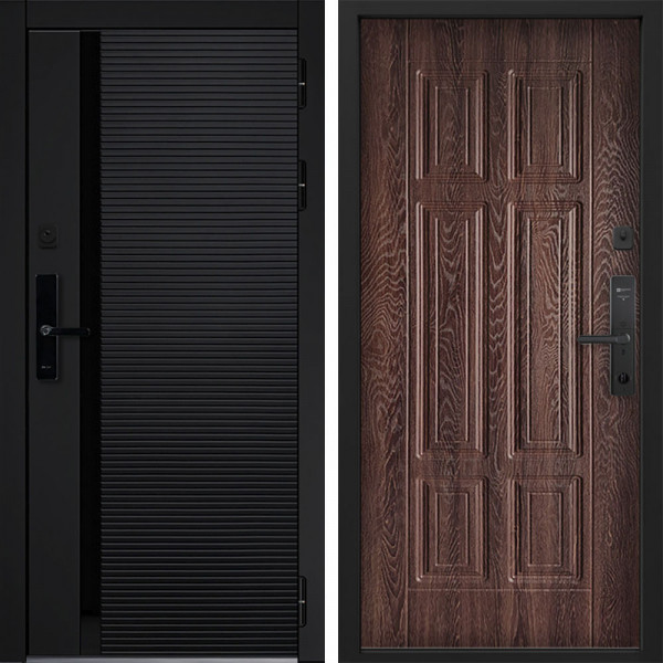 Входная дверь Command doors Cyber Horizon 15 Дуб коньяк