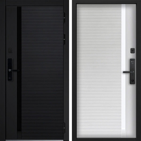 Входная дверь Command doors Cyber Horizon 30Б белый матовый