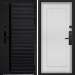 Входная дверь Command doors Cyber Horizon 38.02 Белый матовый