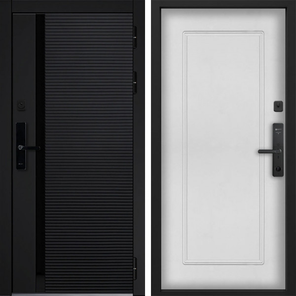 Входная дверь Command doors Cyber Horizon 38.02 Белый матовый