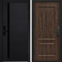 Входная дверь Command doors Cyber Horizon 61 Темный дуб