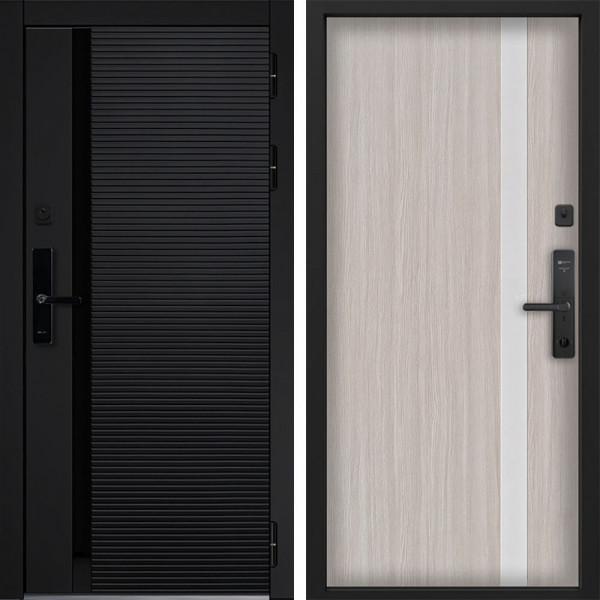 Входная дверь Command doors Cyber Horizon 6S Белая Лиственница