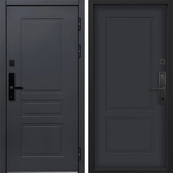 Входная дверь Command doors Cyber lord 05 Графит Серый