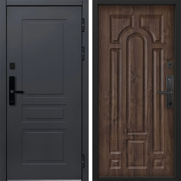 Входная дверь Command doors Cyber lord 17.02 Темный Дуб