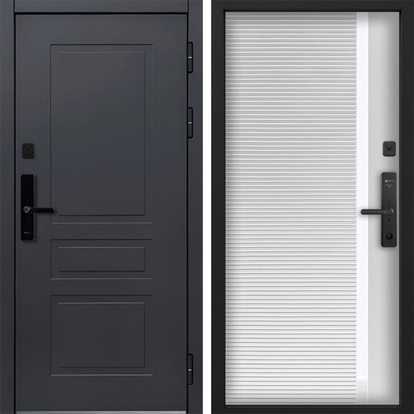 Входная дверь Command doors Cyber lord 30Б белый матовый
