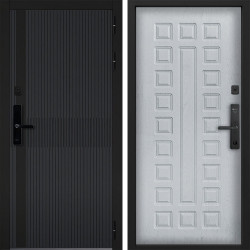 Входная дверь Command doors cyber matrix grey 01 альберо браш грей