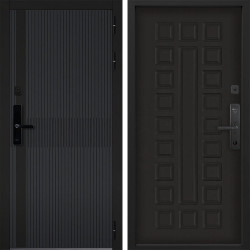 Входная дверь Command doors cyber matrix grey 01 Венге