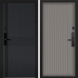 Входная дверь Command doors cyber matrix grey 03 Кварц софт