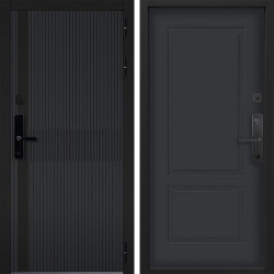 Входная дверь Command doors cyber matrix grey 05 Графит Серый